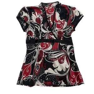 Silk patterned blouse